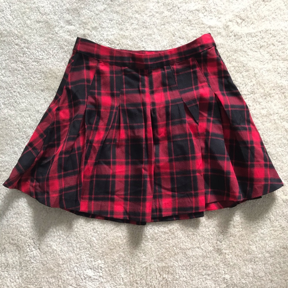 H&M plaid skirt